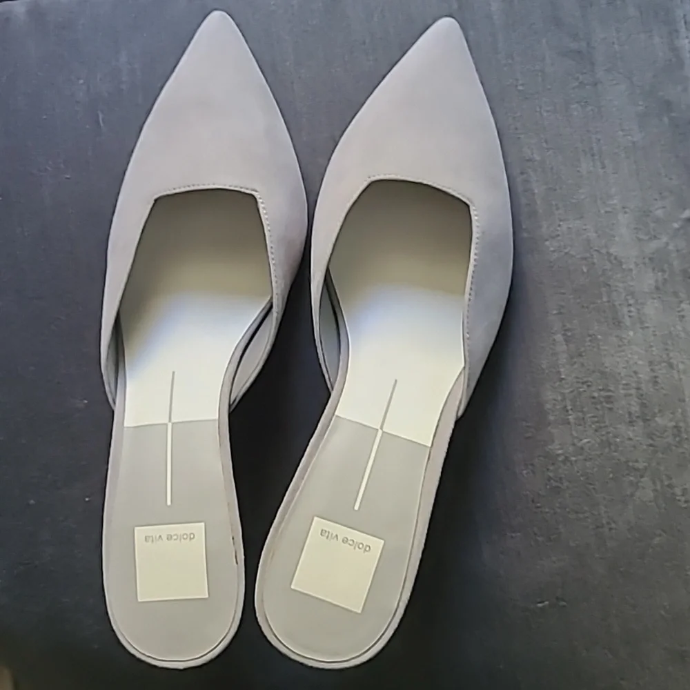 Dolce Vita Mules Rhyme Grey Suede Size 9.5 NIB - Picture 9 of 10